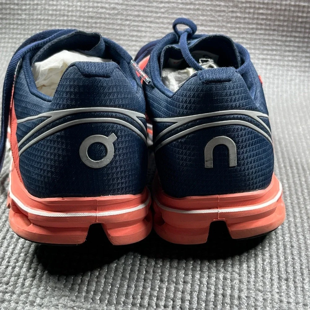 On Cloudflow Athletic Shoes‎ Womens 7.5 Red Blue Mesh Running Outdoor Gym Active